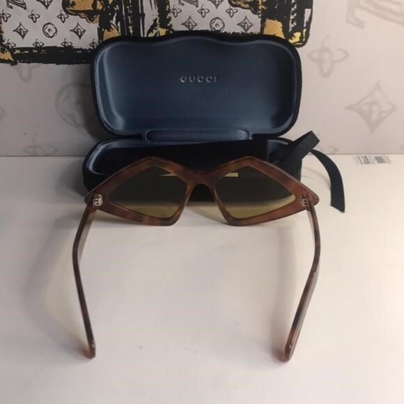 New Authentic Gucci Havana Stylish Brown Sunglasses GG0496S 002 - Picture 13 of 14